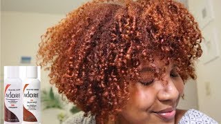 DYEING MY HAIR COPPER REDORANGE Using Adore Cinnamon amp Cajun Spice [upl. by Learrsi284]