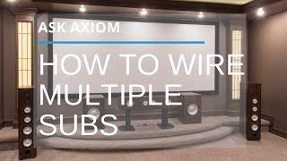 How To Wire Dual Subwoofers Or Even Multiple Subs [upl. by Beatriz363]