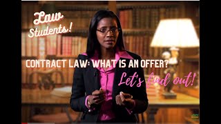 Contract Law  Introduction amp Offer Part 1 [upl. by Ellehcram25]