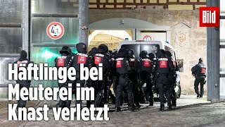 Gefängnismeuterei Polizei stürmt Knast in Thüringen  JVA Untermaßfeld [upl. by Charlene]