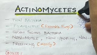 Actinomycetes  Micribiology  Handwritten notes [upl. by Rosana]