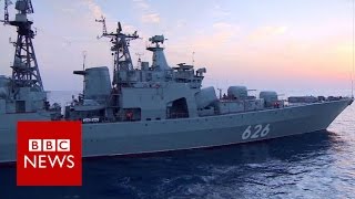 Russias biggest warship rockets revealed  BBC News [upl. by Shultz670]